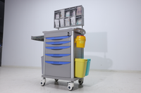 Chariot Médical d'Anesthésie et de Soins ABS pour Hôpital, Chariot d'Urgence, de Distribution et pour Bébés