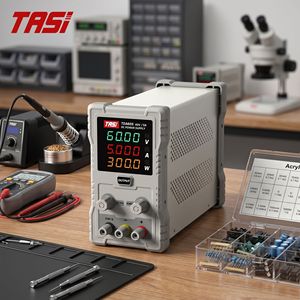 แหล่งจ่ายไฟฟ้ากระแสตรงแบบปรับค่าได้ TASI TDA605 สำหรับวางบนโต๊ะ 60V 5A ปรับค่าได้ ความแม่นยำสูง แหล่งจ่ายไฟฟ้าแบบสวิตชิ่งสำหรับห้องปฏิบัติการ - Product Image 1