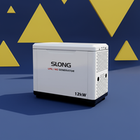 Generador de Gas Natural Silencioso de 15KW de la Marca SLONG para Uso Doméstico con Arranque Automático y Remoto 380V/230V