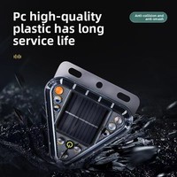 Feux de brouillard solaires anti-collision arrière pour camion, clignotants latéraux haute luminosité à fixation magnétique sans câblage