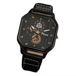 Conjunto de Reloj de Pulsera de Cuero para Hombre, Reloj Deportivo de Cuarzo para Hombre, Reloj de Negocios, Reloj de Pulsera Clásico, Regalo - Product Image 4