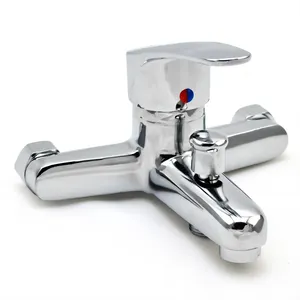 MCBKRPDIO Nan'an Chrome Zinc alloy bathroom wall mounted bath and shower water mixer faucet