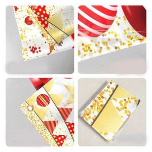 Drapeaux de Noël imprimés en gros, Bonhomme de neige, Renne, Cadeaux, 3x5 pieds, Bannière extérieure en polyester durable - Product Image 6