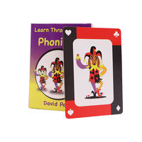 Logo personnalisé Poker Decks Trading Board Game Cartes de tarot Oracle d'affirmation de gros Cartes à jouer Flash