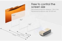 Al por mayor batería integrada película Mini DLP soporte 1080P 4K WiFi 5G LED vídeo al aire libre Android portátil inteligente Mini proyector para el hogar