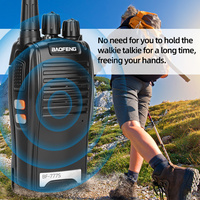 2 Talkies-walkies Baofeng BF-777S 5W UHF 400-470MHz, 16 canaux, batterie 1500mAh, longue portée, radio bidirectionnelle pour la construction et l'hôtellerie