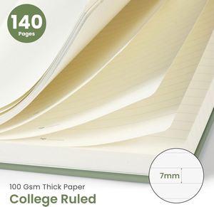 Cuaderno Espiral con Páginas Rayadas para Mujeres y Hombres, 140 Páginas, Tapa Dura, para Trabajo y Toma de Notas - Product Image 2