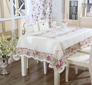 All'ingrosso tovaglia di pizzo fatta a mano ricami Jacquard di lusso <span class=keywords><strong>per</strong></span> matrimonio a casa-nuova tovaglia rettangolare in stile europeo - Product Image 4