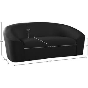 Sofá <span class=keywords><strong>Cama</strong></span> Plegable Moderno de Terciopelo de 71'' con Estructura de Madera - Product Image 3