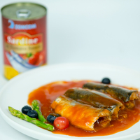 155g Directe d'usine Meilleures sardines en conserve conservées dans l'eau Sel Sirop Maquereau certifié Halal Meilleur prix