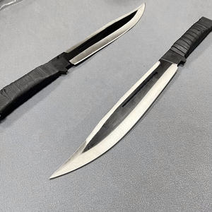 <span class=keywords><strong>Coltello</strong></span> da Sopravvivenza Bowie Nero Full Tang di Grande Successo, <span class=keywords><strong>Coltello</strong></span> da <span class=keywords><strong>Bushcraft</strong></span> con Fodero in Pelle OEM, Lungo <span class=keywords><strong>Coltello</strong></span> da Campeggio a Lama Fissa Monoblocco - Product Image 2