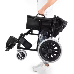 כיסא גלגלים ידני מתקפל עם משענות יד נשלפות או להעיף לאחור כיסא גלגלים גדול למבוגרים קיבולת 300 פאונד - Product Image 4