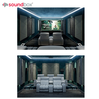 Panneaux muraux en fibre de verre, 20 pièces modernes, absorption sonore pour le cinéma à la maison, décoratifs, installation facile