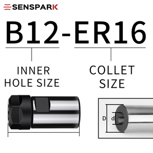 SENSPARK Teleskopische Federstange mit Gewindebohrung, Poröses Bohrfutter, Elastischer ER16/20 Schwimmkörper für Drehmaschinen - Product Image 5