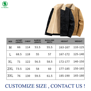 Veste en cachemire personnalisée pour hommes Veste décontractée en velours côtelé de grande taille Polaire en polyester pour hommes - Product Image 4