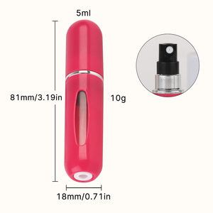 Portable Mini 5ml <strong>Plastic</strong> Frost <strong>Plastic</strong> <strong>Bottle</strong> Perfume Bottom Filled Travel-Sized Refillable Perfume Atomizer Car Diffuser - Product Image 2