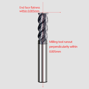 Hrc60 đơn vị Hoàng Gia vonfram thép 4 Flute phay Cutter <span class=keywords><strong>Carbide</strong></span> độ cứng cao End Mill lớp phủ <span class=keywords><strong>CNC</strong></span> công cụ cho thép không gỉ - Product Image 5