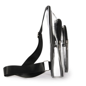 Bolsa de pecho deportiva transparente de PVC, impermeable, con cierre de cremallera, para viajes, Fitness al aire libre, bolsa de un solo hombro para hombre - Product Image 5