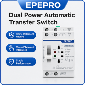 EPEPRO 110V 220V 63A PC Commutateur de transfert automatique monophasé double alimentation ATS 2P pour la maison - Product Image 3