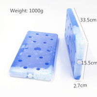 Pack de gel isolé personnalisé de 1000ML plaque froide de congélation de liquide non toxique brique de glace écologique pour le stockage des aliments service de crème glacée