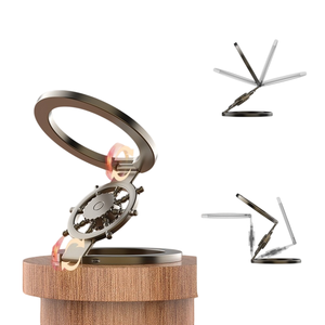 <span class=keywords><strong>Soporte</strong></span> Magnético de Doble Eje para Teléfono, Agarre Giratorio Metálico Portátil para Apple, iPhone y Smartphones - Product Image 1