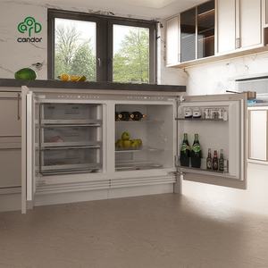 <span class=keywords><strong>Réfrigérateur</strong></span>-congélateur domestique personnalisé 106L/135L, température unique, intégré, combinaison <span class=keywords><strong>réfrigérateur</strong></span>-congélateur pour cuisine, toute la maison - Product Image 1