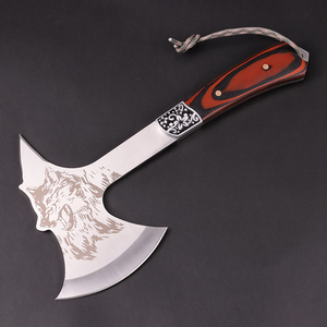 Rìu đầu sói bán chạy nhất - cán gỗ, độ cứng cao, đa năng, dùng cho cắm trại ngoài trời - Product Image 4