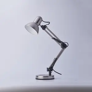 Brazo flexible de protección ocular ajustable, lámpara de escritorio de mesa de metal, lámpara de oficina de trabajo, J-6313