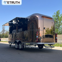 Camion de restauration mobile Wetruth en acier inoxydable avec cuisine complète, camion de boulangerie commercial, camion de pizza, remorque de restauration