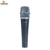 Kit de microphones de batterie dynamiques filaires cardioïdes professionnels PMK-7B 7 pièces en métal pour instruments de musique, studio et scène