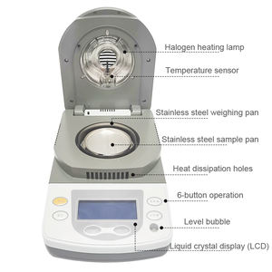 Analyseur d'humidité halogène alimentaire médical de haute qualité humidimètres de <span class=keywords><strong>grain</strong></span> de laboratoire humidimètre halogène à affichage numérique - Product Image 6
