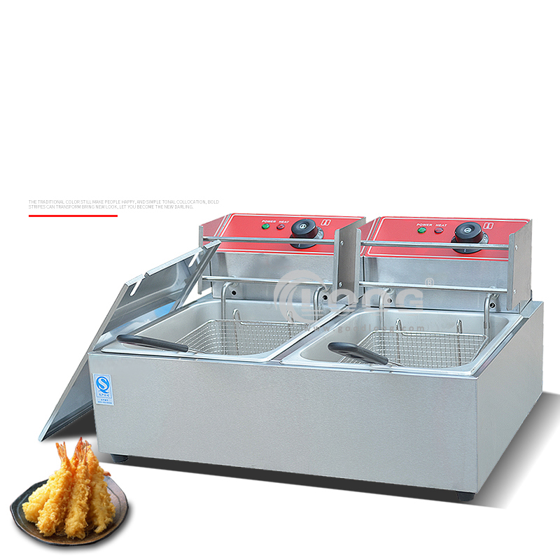 デュプレックスダブルシーブ電気フライストーブフレンチフライド