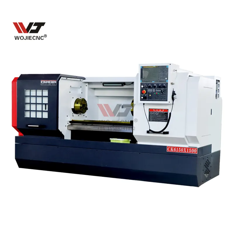 WOJIE sıcak satış CNC torna makinesi GSK sistemi CK6150 * 1000mm ile en iyi kalite