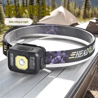 Lampe frontale LED portable Lampe frontale rechargeable haute puissance Lampe de poche de pêche USB
