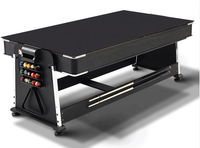 Stock d'usine SZX Table de billard et de snooker de 7 pieds, table de billard à succès, fonctions de hockey sur air, de ping-pong, table de jeu multifonction 4 en 1