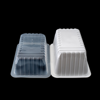 Contenants alimentaires en plastique PP/PET, boîtes à viande à emporter en plastique pour supermarchés.