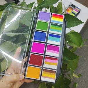 Paleta de pintura facial profesional de 12 colores brillantes, suministros de pintura corporal a base de agua <span class=keywords><strong>para</strong></span> niños, <span class=keywords><strong>Halloween</strong></span> - Product Image 1
