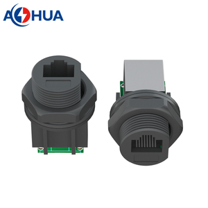 180 Grad Cat5 Cat6 IP68 Wasserdichter Ethernet-Kabel-Einbaustecker RJ45 für <span class=keywords><strong>Computer</strong></span> - Product Image 2