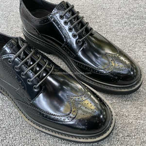 Mocassins en cuir de veau Embassy Derby Brogue Intemporels Nouveau <span class=keywords><strong>avec</strong></span> étiquettes <span class=keywords><strong>Boucle</strong></span> Chaussures en cuir Chaussures habillées d'affaires Mocassins Chaussures Derby - Product Image 1