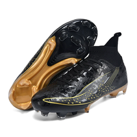 Chaussures de football montantes AG TF à crampons longs, tige en tissu maillé, semelle intermédiaire en TPU, semelle extérieure en caoutchouc, collection Printemps, pour hommes, logo personnalisé