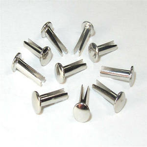 उच्च गुणवत्ता कस्टम मढ़वाया इस्पात मशरूम सिर विभाजन/Bifurcated Rivets - Product Image 5
