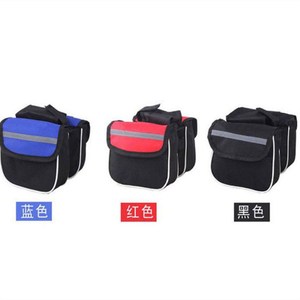 กระเป๋าจักรยาน Zxclb 3 in 1 สีแดง น้ำเงิน ดำ กันน้ำ สำหรับติดตั้งบนท่อเฟรมด้านหน้า อุปกรณ์เสริมสำหรับการขี่จักรยาน - Product Image 5