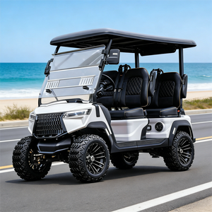 Carrito de Golf Antideslizante de 4 Plazas con Neumáticos de Banda Profunda, Alta Tracción, Certificado CE para Carreteras No Públicas, Eléctrico - Product Image 1