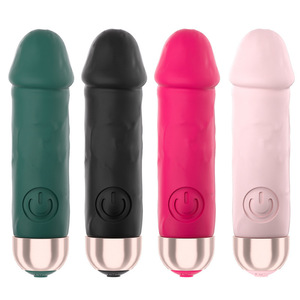 Adult product manufacturers wholesale cross-border rechargeable mini AV realistic dildo <b>bullet</b> <b>vibrator</b> for women. - Product Image 1