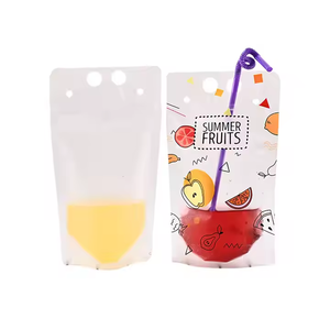 Bolsas de Bebidas Transparentes Personalizadas con Cierre, Bolsa Reutilizable para Bebidas con Pajita, Bolsa de Plástico para Jugos <span class=keywords><strong>Capri</strong></span> <span class=keywords><strong>Sun</strong></span> - Product Image 6