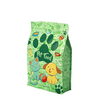 Litière pour chat 1kg 2kg 4kg 20kg Sac d'emballage en papier kraft pour aliments pour animaux de compagnie Sac d'emballage en papier pour aliments pour chiens Sacs à fermeture éclair