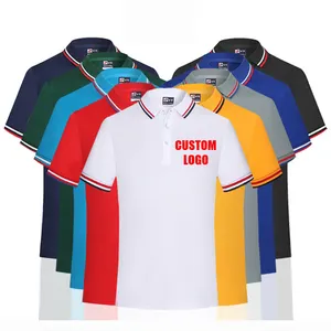 Tùy Chỉnh Moisk Wicking Ngắn Tay Áo Quảng Cáo T-Shirt Thêu T Áo Sơ Mi Thoáng Khí Lần Lượt Xuống Cổ Áo Tee Polo Áo Thun Cho Nam Giới