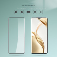 Pelindung Layar Kaca Tempered Anti Gores Kekerasan 9H Transparan Full Cover untuk Honor 300 Ultra / 500 400 300 200 100 Pro / 400 Lite