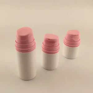 3oz Recyclable Plastic Airless Bottles With Snap-On Vacuum Closure For Facial Cream Cleansing Private Label