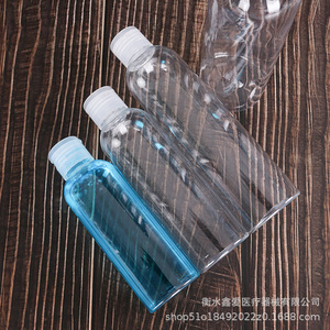 Botella con Tapa Abatible para Loción, 150/300 ml, Plástico, Tapa de Mariposa, Dispensador de Cosméticos, Envase Transparente Portátil en Forma de Cilindro - Product Image 2